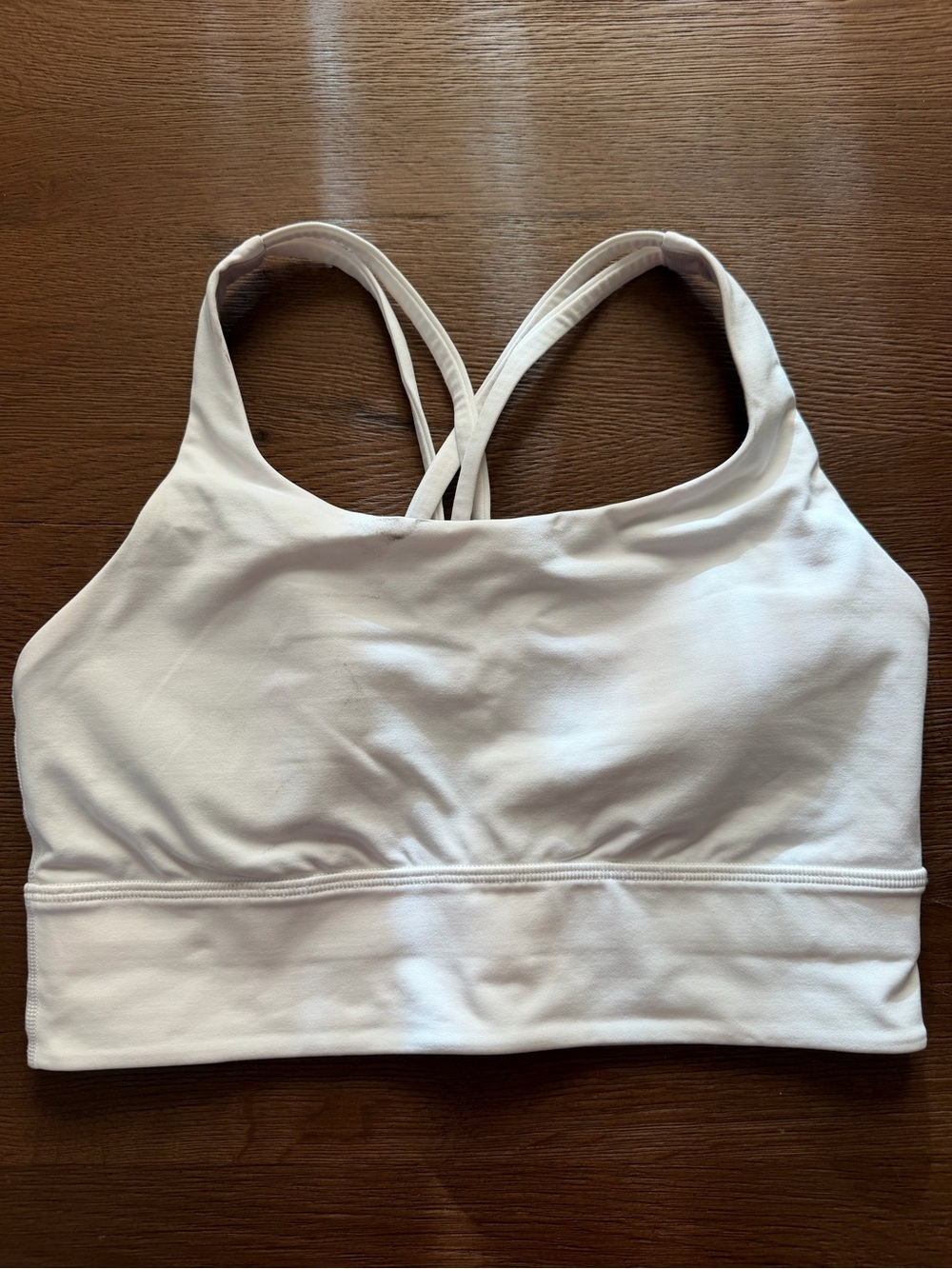lululemon White Crossback Sports Bra Size 8 New Without Tags